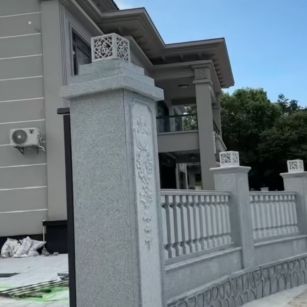 广西 芝麻白别墅围墙栏杆，私人订制