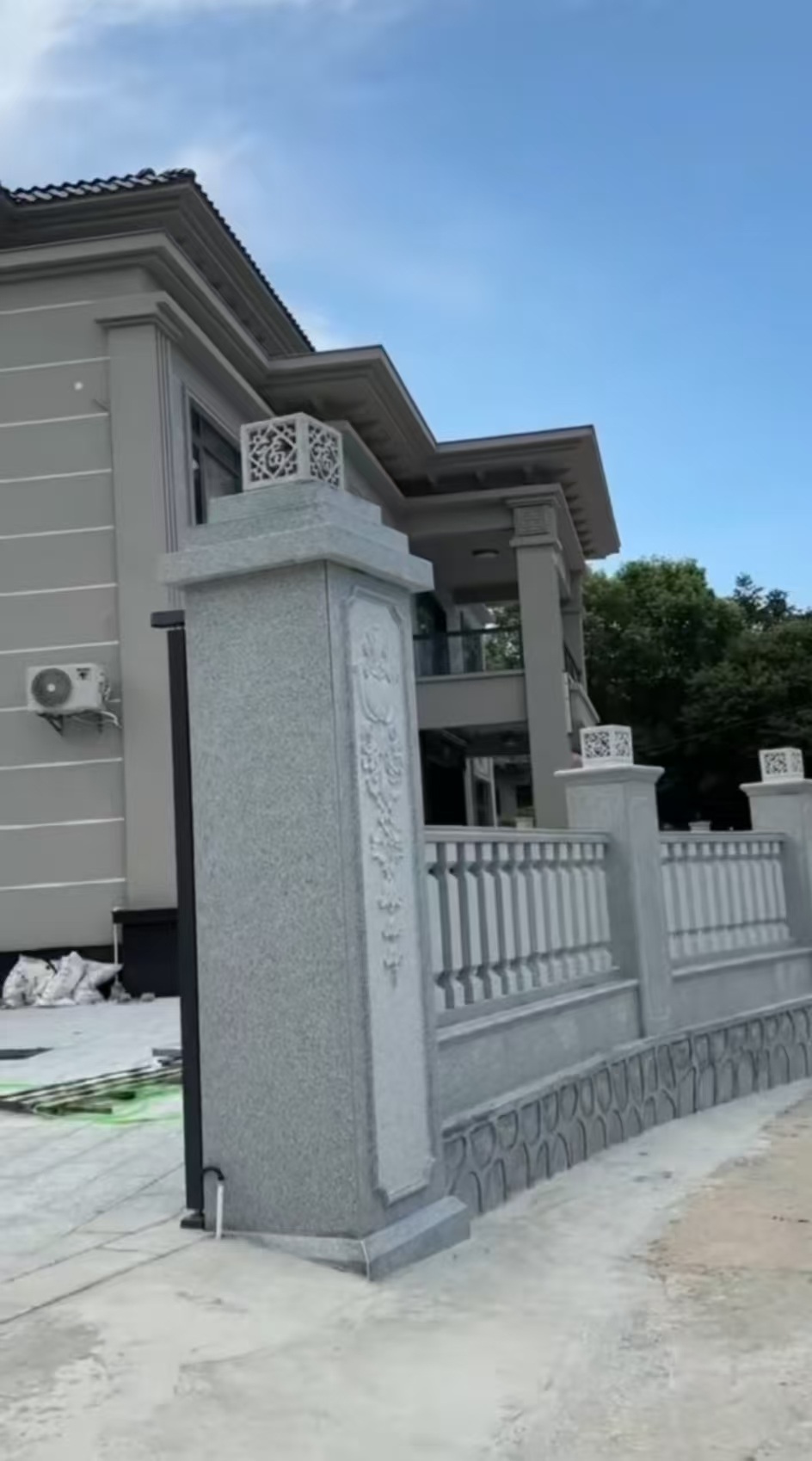 广西 芝麻白别墅围墙栏杆，私人订制