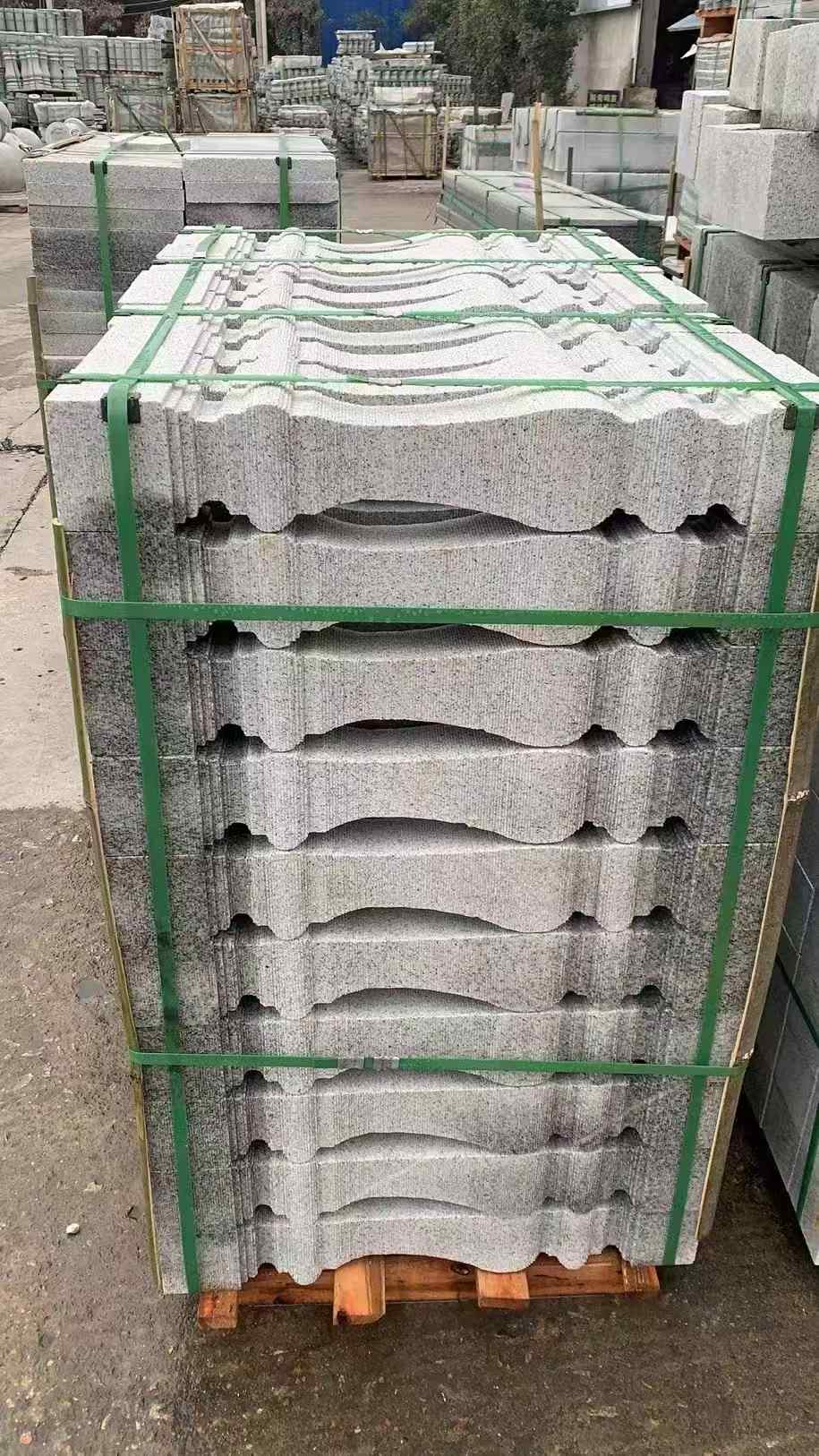 广西 芝麻白方形拉丝面，栏杆花瓶柱