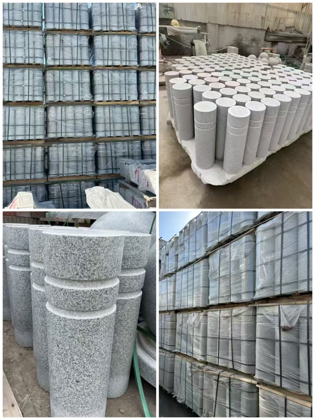 广西 芝麻白花岗岩挡车柱、隔离柱多少钱