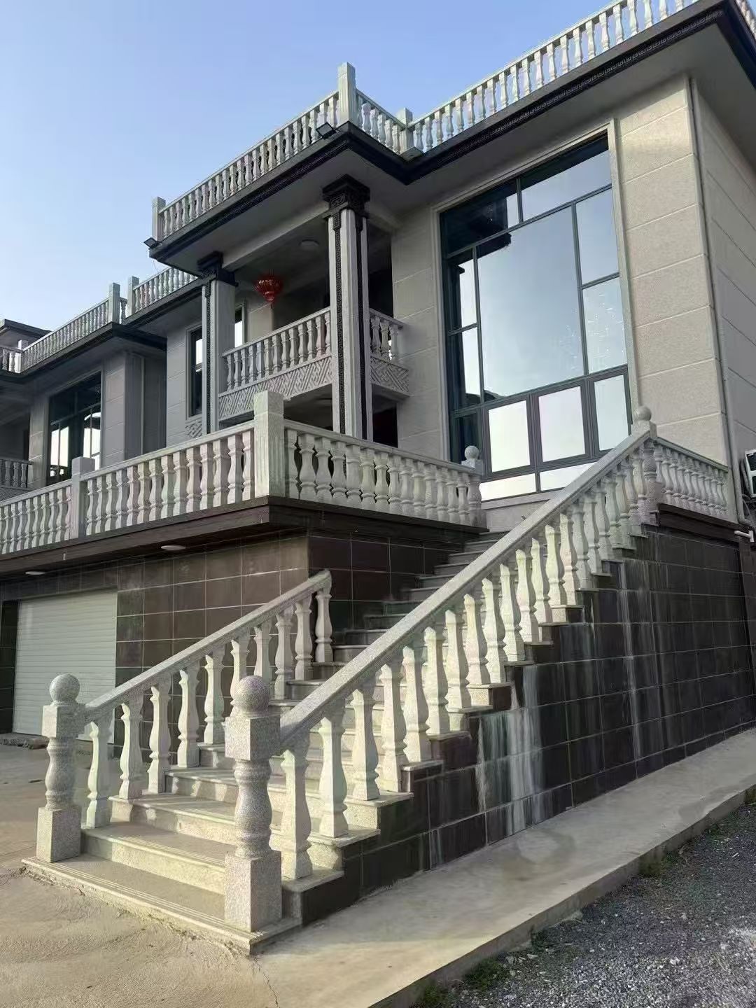 广西 芝麻白别墅阳台栏杆，楼梯栏杆